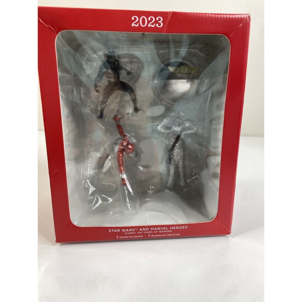 Hallmark Keepsake Star Wars and Marvel Heroes Chrismas Ornaments Disney 2023